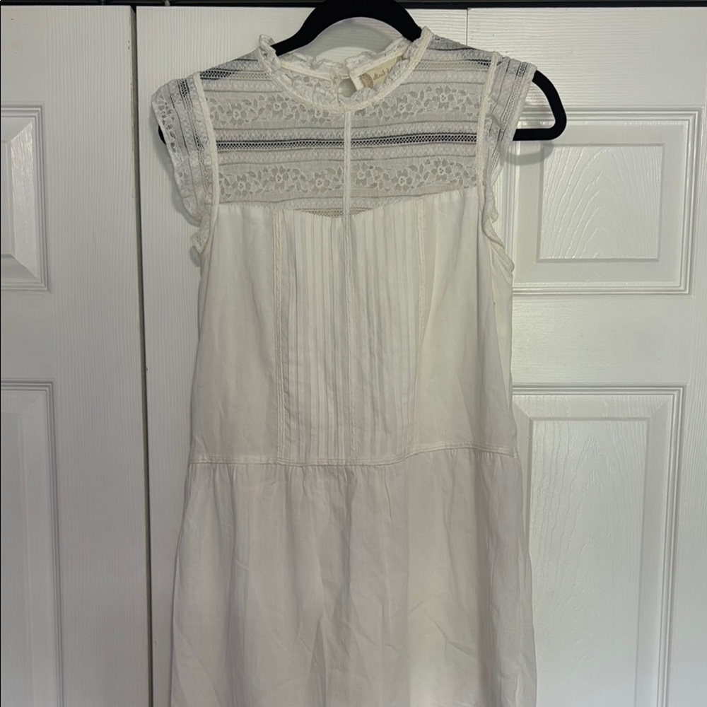 Altar'd State White Lace Midi Dress